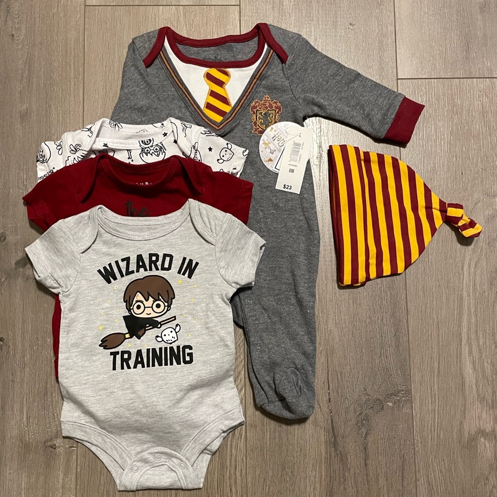 Harry Potter Lot, 0M, BNWT/VGUC